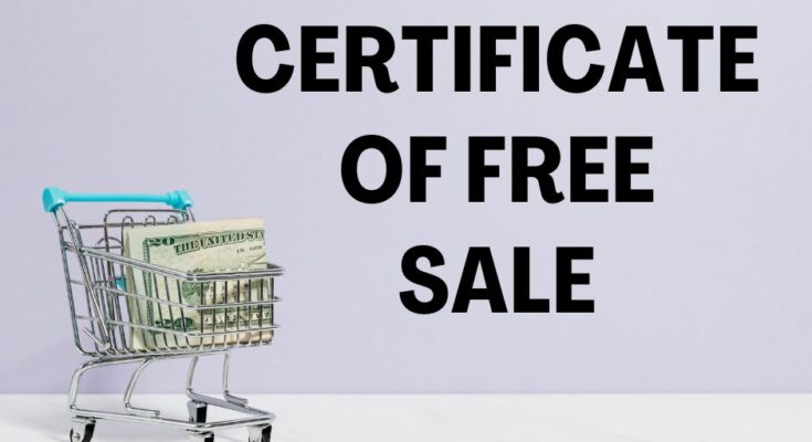 Certificate Of Free Sale
