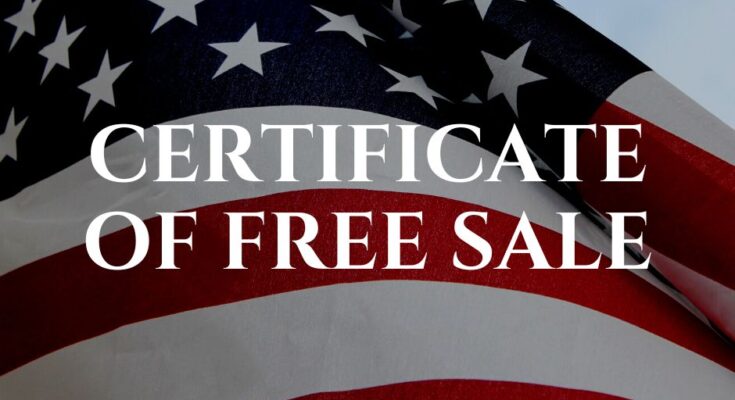 certificate of free sale