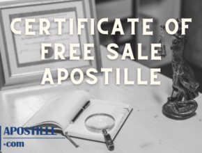 Certificate of free sale Apostille