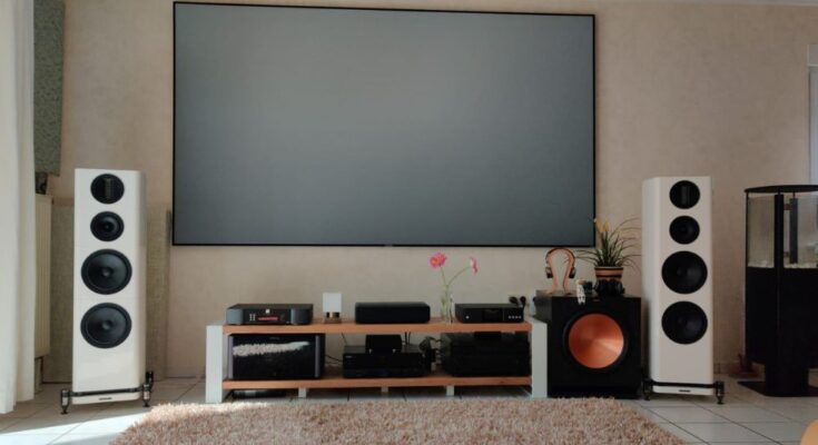 How to set up speakers in living room